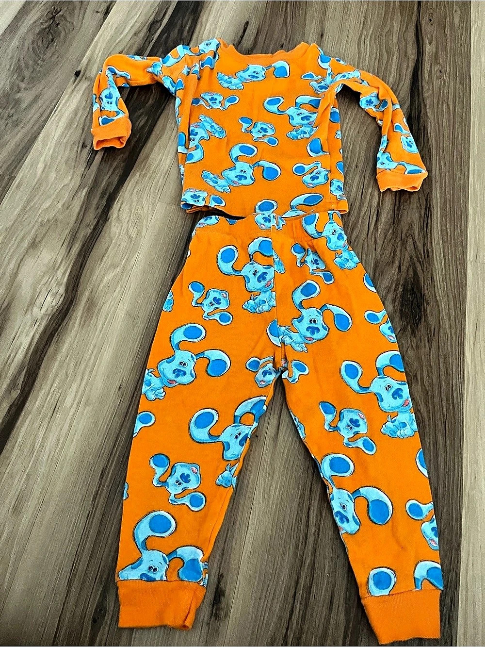 Blues Clues Orange Cotton Pajamas Size 2T